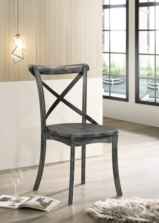 Kendric Rustic Gray Side Chair - Levi's Discount Furniture (Vineland, NJ)