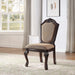Chateau De Ville Fabric & Espresso Side Chair - Levi's Discount Furniture (Vineland, NJ)