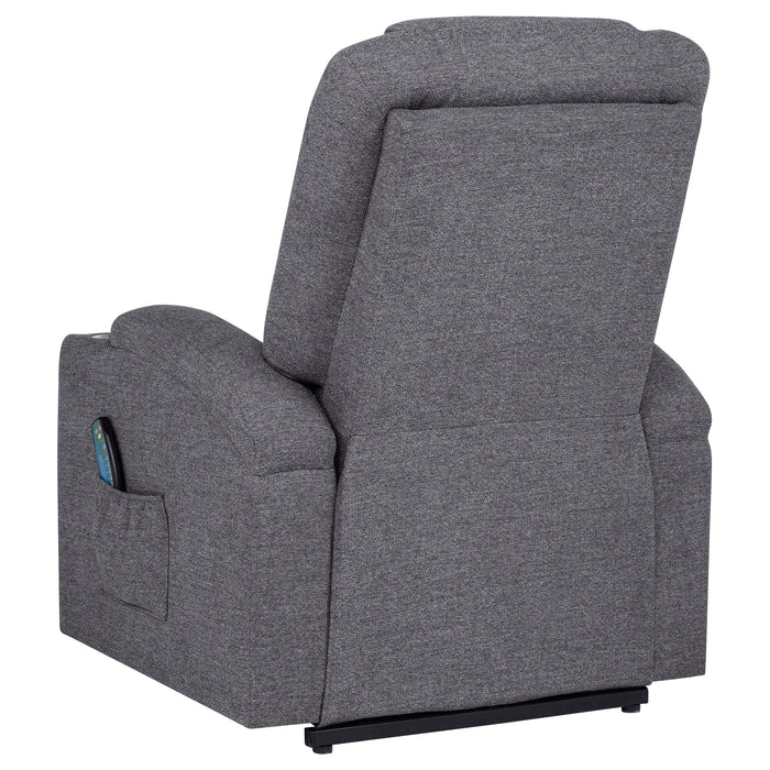Louie Power Lift Massage Recliner - Levi's Discount Furniture (Vineland, NJ)