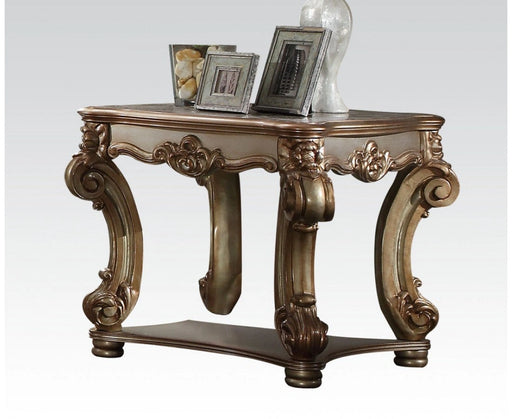 Acme Vendome End Table in Gold Patina 83001 - Levi's Discount Furniture (Vineland, NJ)