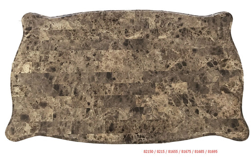 Devayne Marble & Dark Walnut Coffee Table - Levi's Discount Furniture (Vineland, NJ)