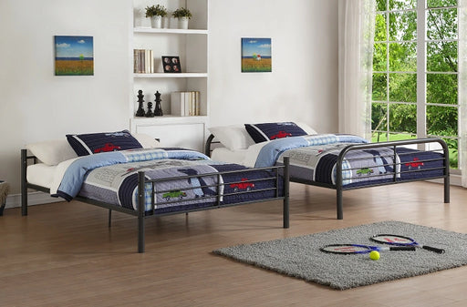 Bristol Gunmetal Bunk Bed (Full/Full) - Levi's Discount Furniture (Vineland, NJ)