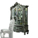 Versailles Antique Platinum Curio Cabinet - Levi's Discount Furniture (Vineland, NJ)