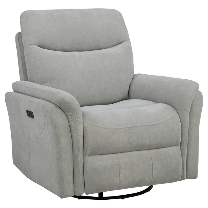 Adler Power Swivel Glider Recliner - Levi's Discount Furniture (Vineland, NJ)