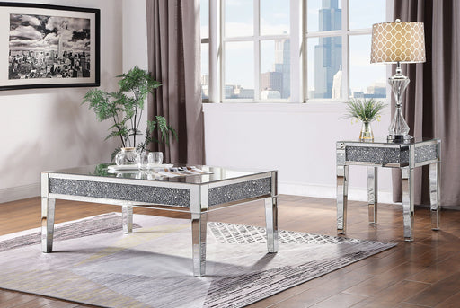 Noralie Mirrored & Faux Diamonds Coffee Table - Levi's Discount Furniture (Vineland, NJ)