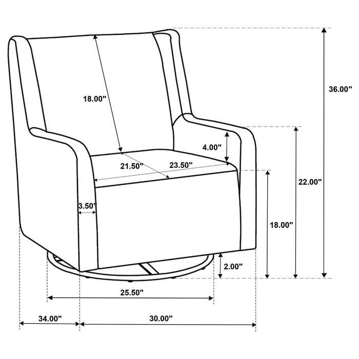 Serra Swivel Glider Chair - Levi's Discount Furniture (Vineland, NJ)