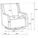 Serra Swivel Glider Chair - Levi's Discount Furniture (Vineland, NJ)