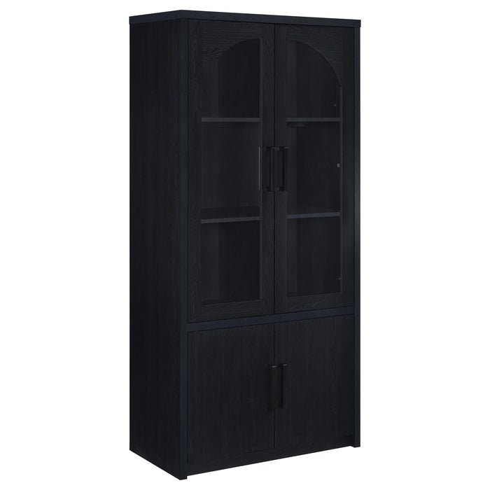 Riva Tall Display Cabinet with LED Lighting - Levi's Discount Furniture (Vineland, NJ)