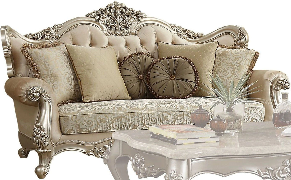 Acme Furniture Bently Sofa with 7 Pillows in Champagne 50660 - Levi's Discount Furniture (Vineland, NJ)