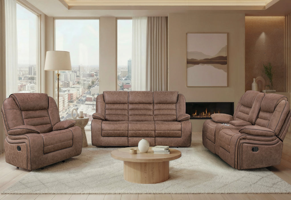 U2250 BROWN GLIDER RECLINER - Levi's Discount Furniture (Vineland, NJ)