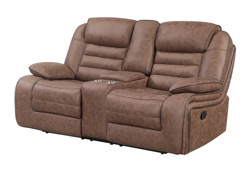 U2250 BROWN CONSOLE RECLINING LOVESEAT - Levi's Discount Furniture (Vineland, NJ)