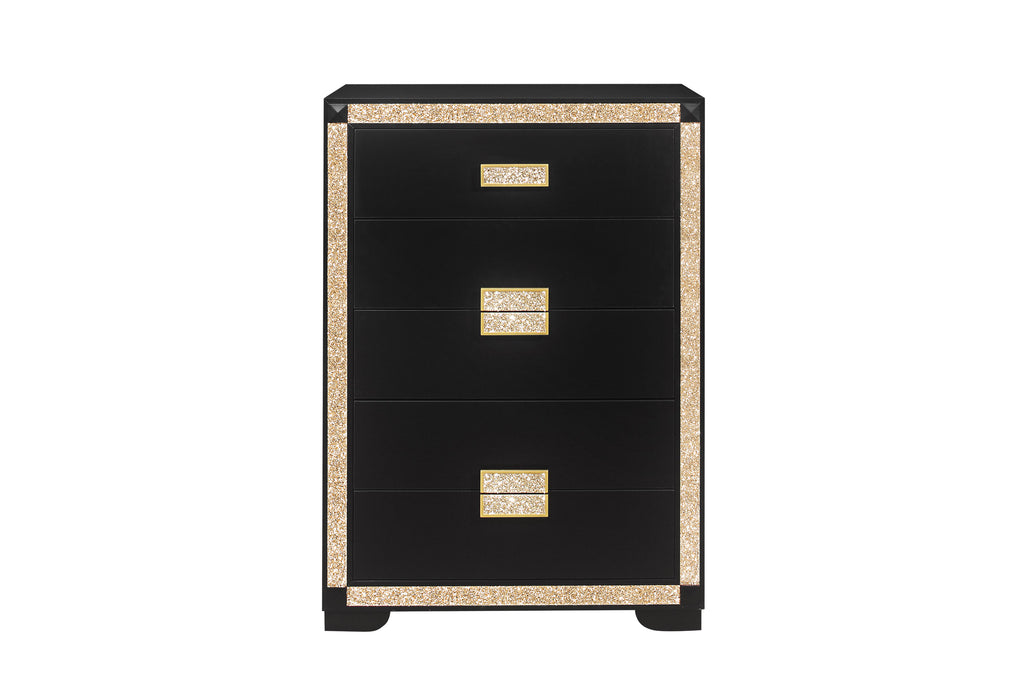 Blake Black/Gold Chest