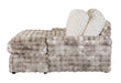 U8292 Grey Lounger Sofa with USB