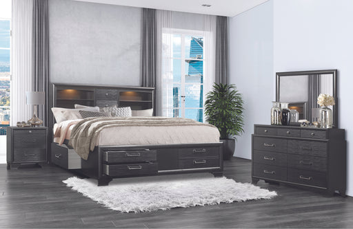 JORDYN GREY KING BED GROUP - Levi's Discount Furniture (Vineland, NJ)