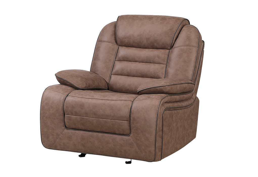 U2250 BROWN GLIDER RECLINER - Levi's Discount Furniture (Vineland, NJ)