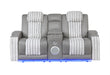 U8000 Pwr Console Rec Loveseat with PHR, LED and Speaker