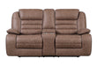 U2250 BROWN CONSOLE RECLINING LOVESEAT - Levi's Discount Furniture (Vineland, NJ)