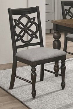 Crown Mark Furniture Hilara Side Chair in Dark Brown (Set of 2) image